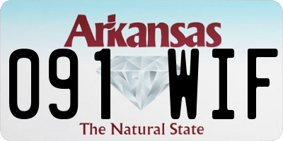 AR license plate 091WIF