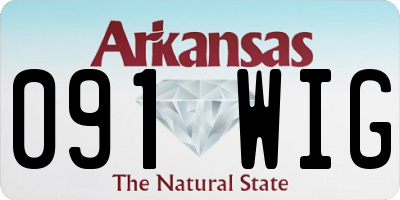 AR license plate 091WIG