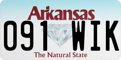 AR license plate 091WIK