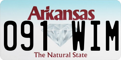 AR license plate 091WIM