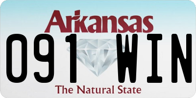 AR license plate 091WIN