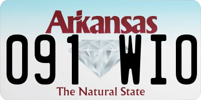 AR license plate 091WIO