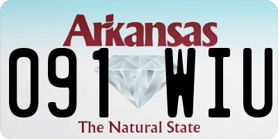 AR license plate 091WIU