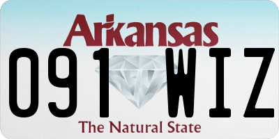 AR license plate 091WIZ