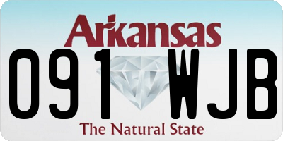 AR license plate 091WJB