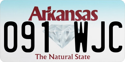 AR license plate 091WJC