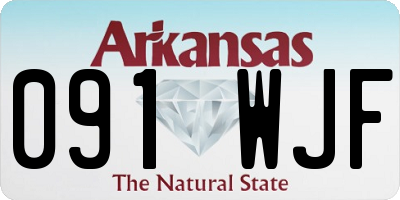 AR license plate 091WJF