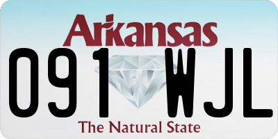 AR license plate 091WJL
