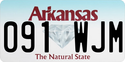 AR license plate 091WJM