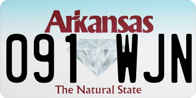 AR license plate 091WJN