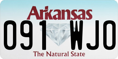 AR license plate 091WJO