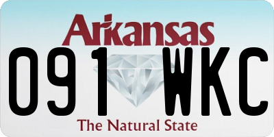 AR license plate 091WKC