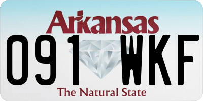 AR license plate 091WKF
