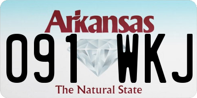 AR license plate 091WKJ