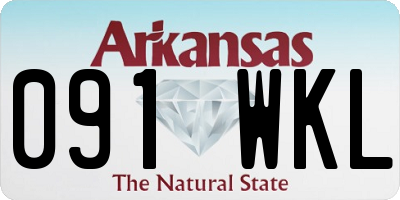 AR license plate 091WKL