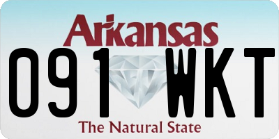 AR license plate 091WKT