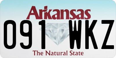 AR license plate 091WKZ