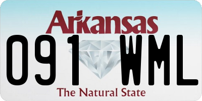 AR license plate 091WML