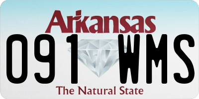 AR license plate 091WMS
