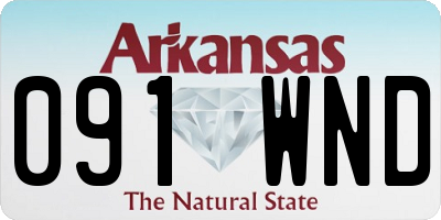 AR license plate 091WND