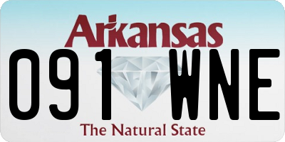 AR license plate 091WNE