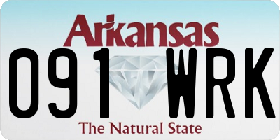 AR license plate 091WRK