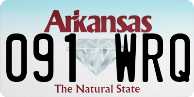 AR license plate 091WRQ