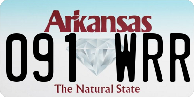 AR license plate 091WRR