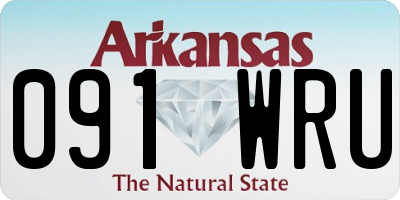 AR license plate 091WRU