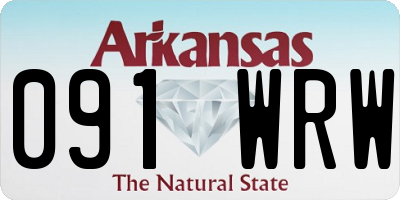 AR license plate 091WRW