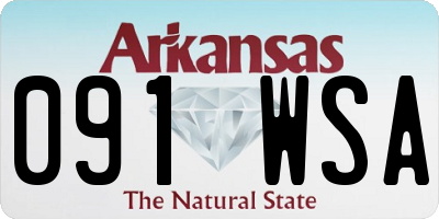 AR license plate 091WSA