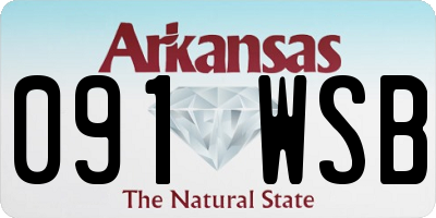 AR license plate 091WSB