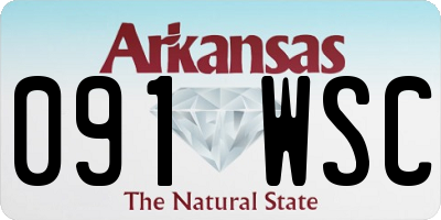AR license plate 091WSC