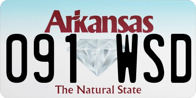 AR license plate 091WSD