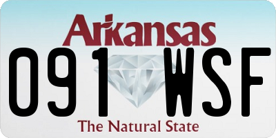 AR license plate 091WSF
