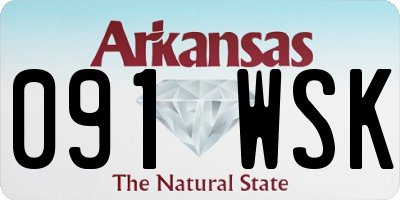AR license plate 091WSK