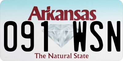 AR license plate 091WSN