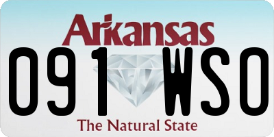 AR license plate 091WSO