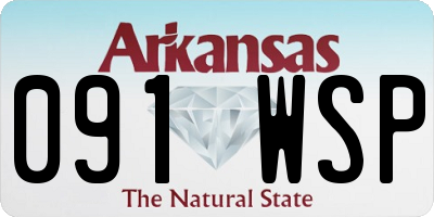 AR license plate 091WSP