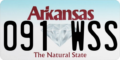 AR license plate 091WSS