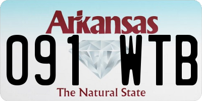 AR license plate 091WTB