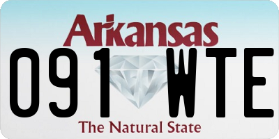AR license plate 091WTE