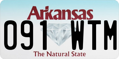 AR license plate 091WTM