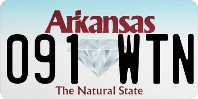 AR license plate 091WTN