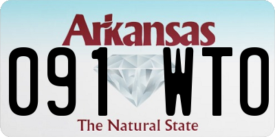 AR license plate 091WTO