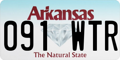 AR license plate 091WTR