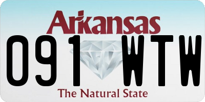 AR license plate 091WTW