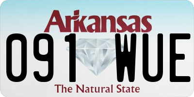 AR license plate 091WUE