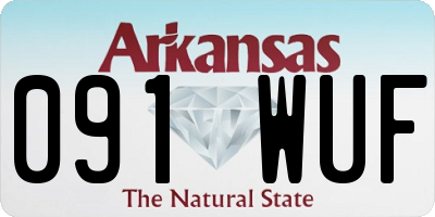 AR license plate 091WUF