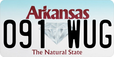 AR license plate 091WUG